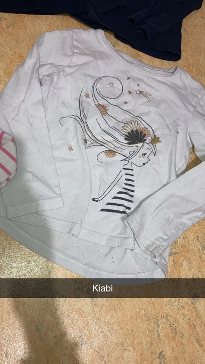 5 t-shirts manches longues 4 ans - photo numéro 3