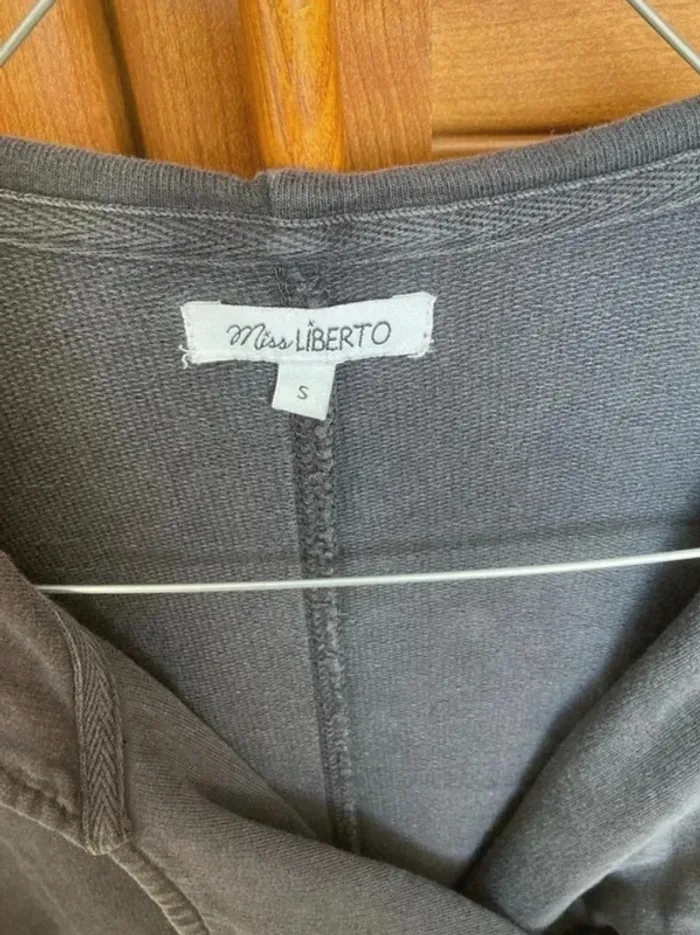 Cardigan long style manteau femme miss Liberto S - photo numéro 2