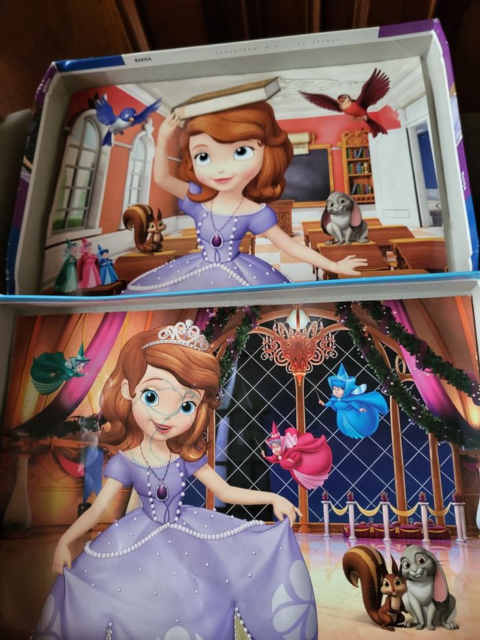 Lot de 2 puzzles disney princesse - photo numéro 2