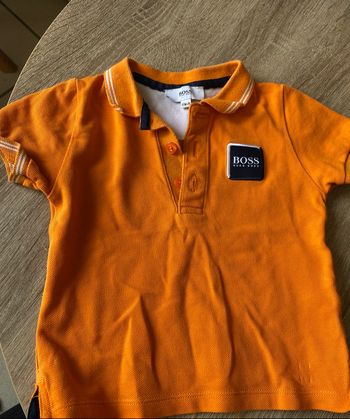 Polo manches courtes orange Hugo boss