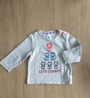 T-shirt manches longues, taille 18 mois, Obaïbi