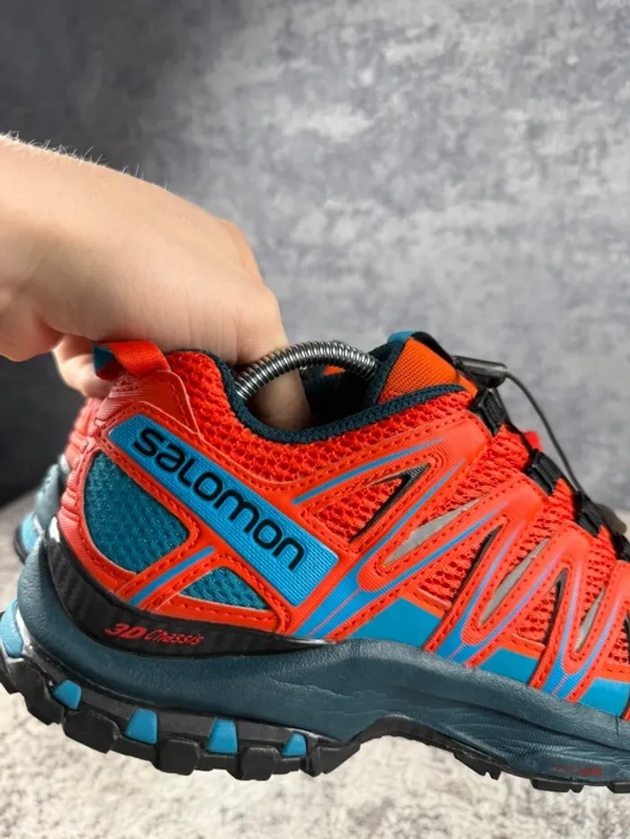 Salomon XA Pro 3D - Trekking Shoes - Orange & Blue - photo numéro 17