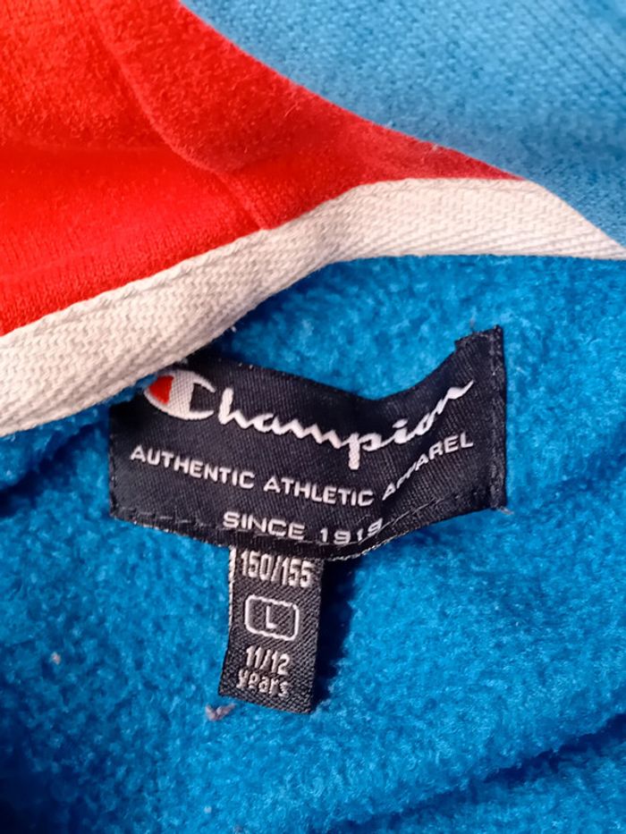 Sweat à capuche champion bleu garçon 12 ans champion - photo numéro 17