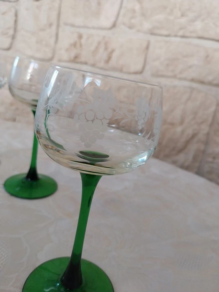 10 verres à vin blanc d'Alsace/ très bon état - photo numéro 2