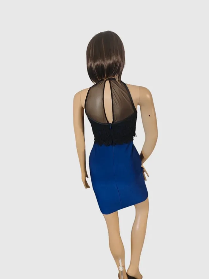 Robe Mini Lipsy Bleue, Taille M - photo numéro 5