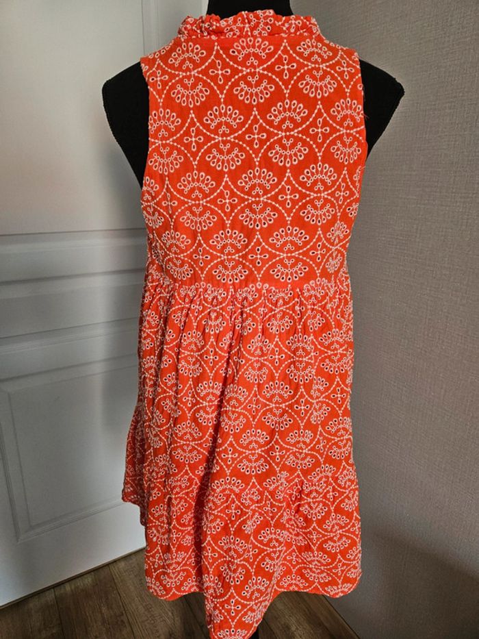 Robe Arielle écru fond corail Sézane - photo numéro 8