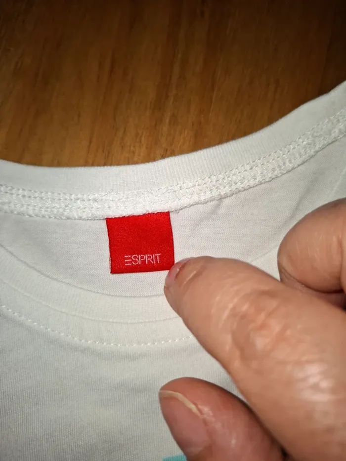 T-shirt blanc Esprit 6/7 ans - photo numéro 5