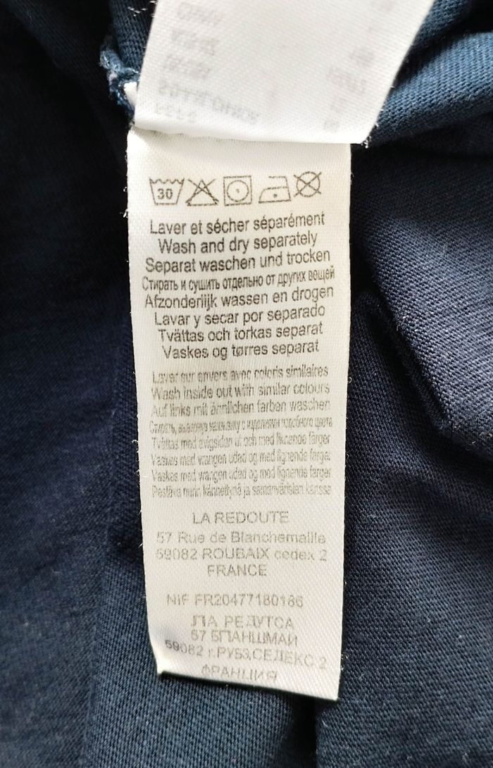 T-shirt manches longues bleu - photo numéro 6