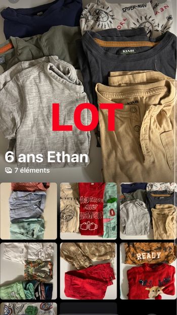 Lot 6 ans garçon