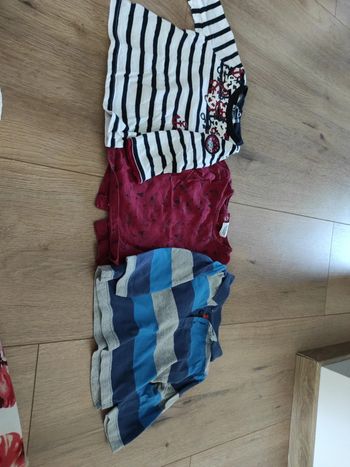 Lot de 3 t-shirt manches longues 6 mois