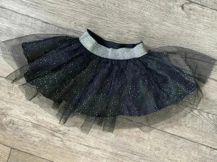 Jupe noire brillante enfant 3 mois