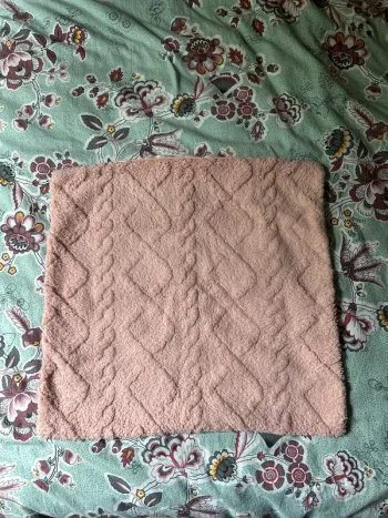 Housse de coussin 45x45 rose