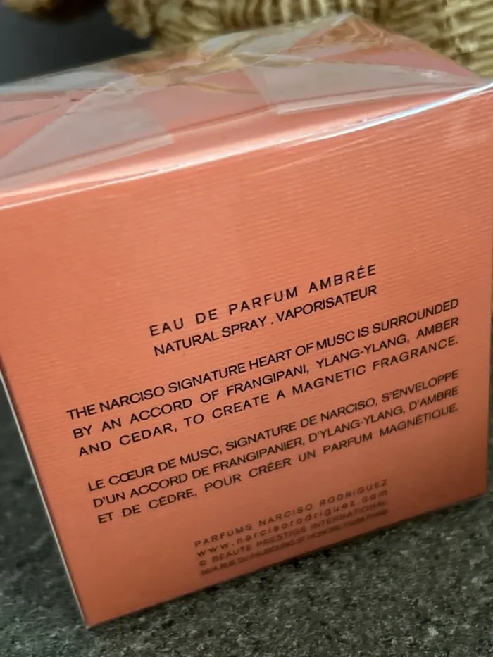 Eau de parfum narciso Rodriguez ambrée - photo numéro 3