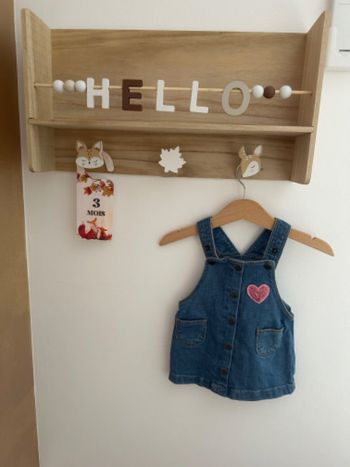 Robe jean avec cœur