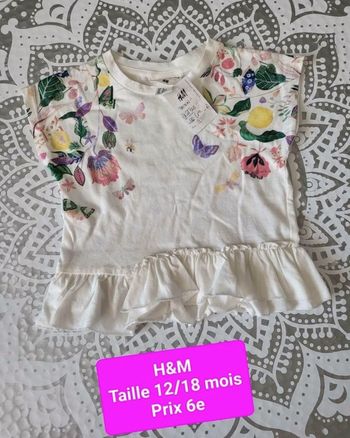 Tee-shirts H&M froufrou