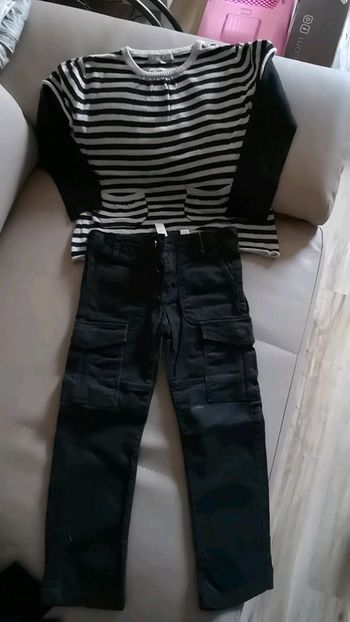 Ensemble 2 pièces noir et argent