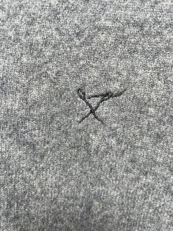 Bonobo pullover V-neck grey 100% cashmere Womens XL - photo numéro 3