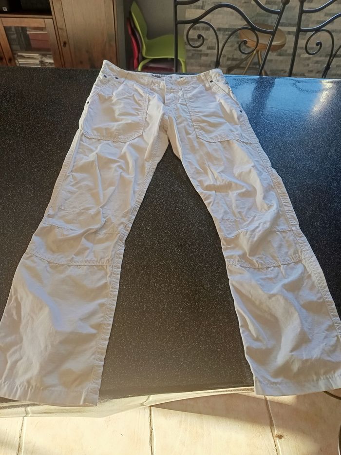 Pantalon blanc Celio Taille 42 - photo numéro 2