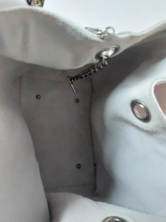 Magnifique sac en cuir blanc - photo numéro 10