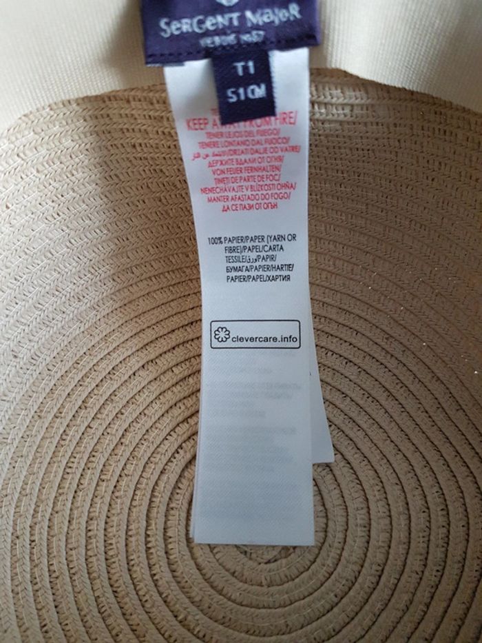 Chapeau femme sergent major 51 cm - photo numéro 4