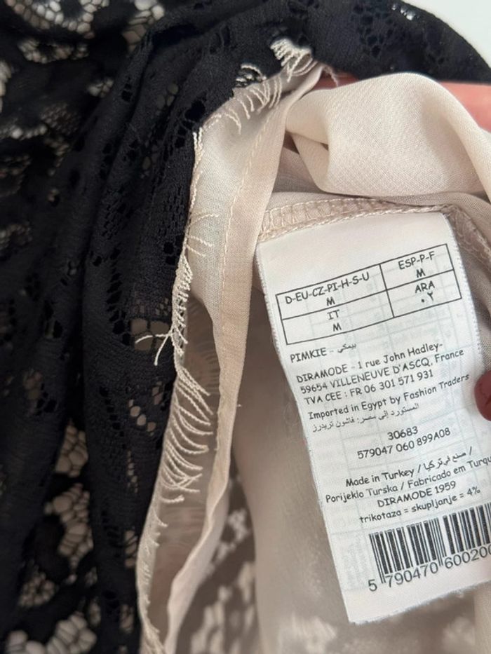 top dentelle noir M Pimkie - photo numéro 5