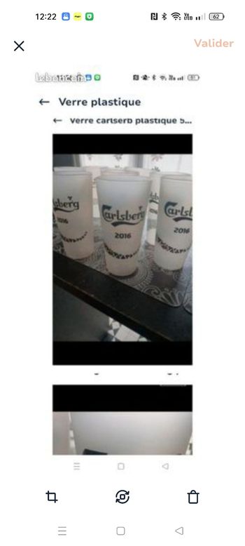 Verre clasberg lot 50 cl