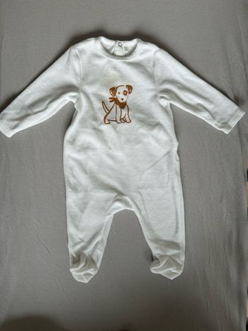 Pyjama blanc 9 mois