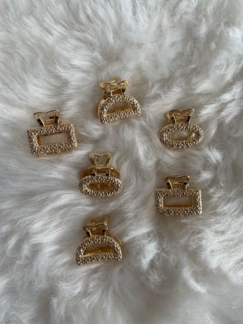 Lot 6x mini pinces pour cheveux