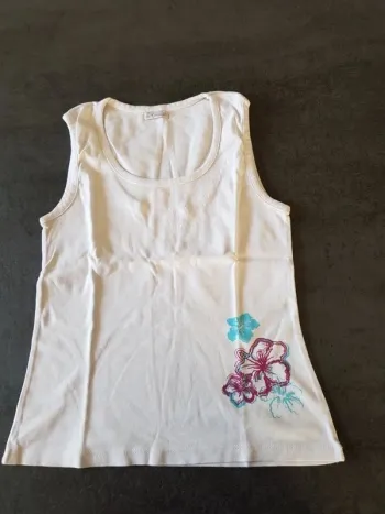 Débardeur In Extenso blanc taille 38