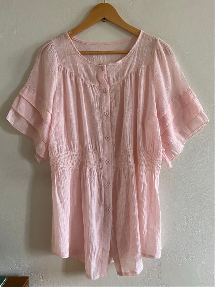 Blouse légère, rose