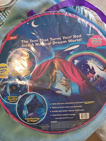 Tente pour lit enfant  licorne