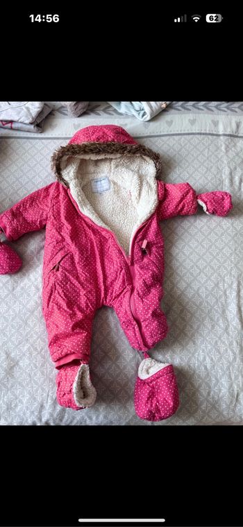 Combinaison épaisse fille 3 mois