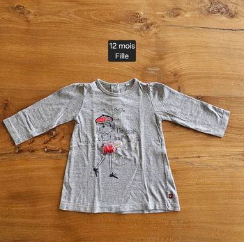 Tee-shirt manches longues bébé fille 