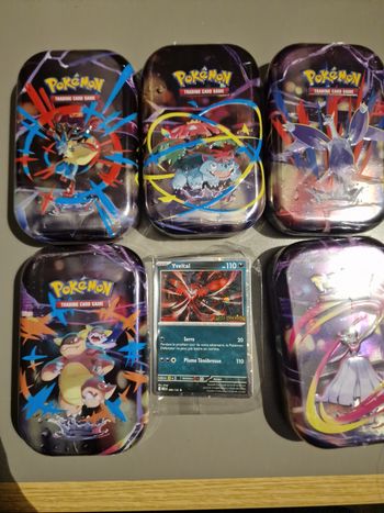 Lot 5 Mini Tins Pokémon Mega Evolution Neufs - Set complet + Cartes Promo