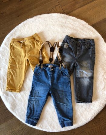 Lot 3 pantalons doublés hiver 18 mois