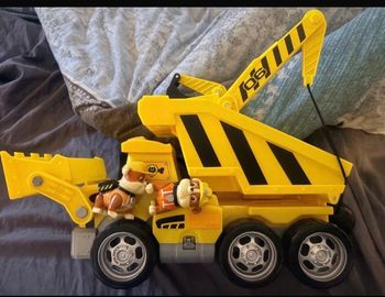 Grand camion travaux tractopelle paw patrol pat' patrouille Ruben