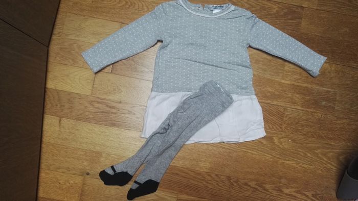Lot avec robe et collant 9mois