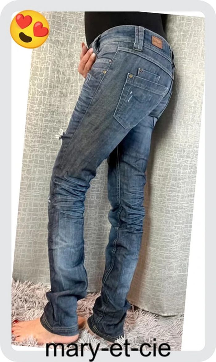 SOLDÉ - Jeans troué Springfield taille 36 - photo numéro 2