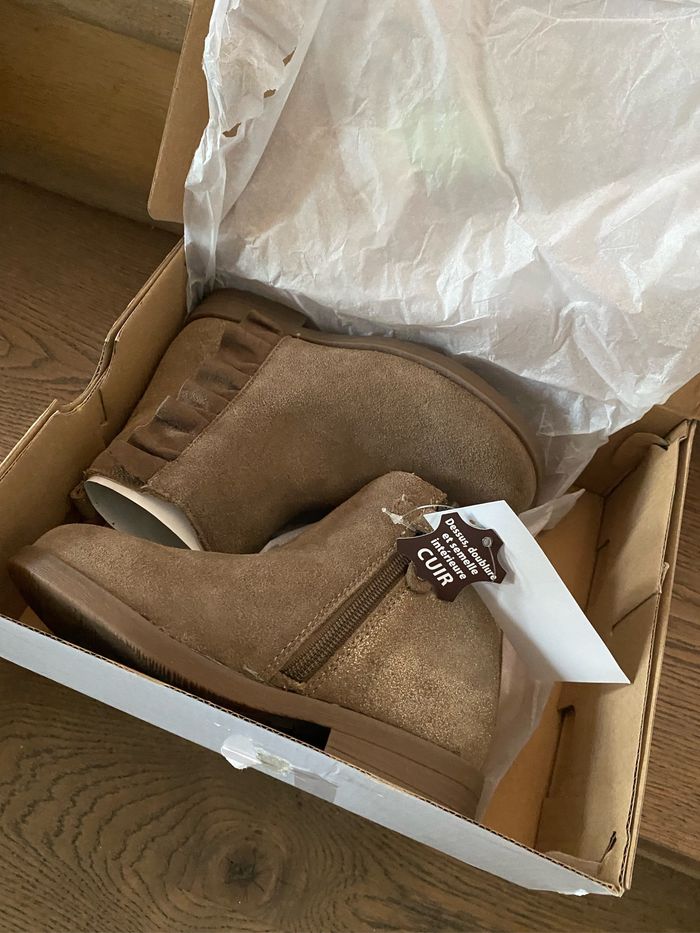 Bottines en cuir pointure 30 - photo numéro 4