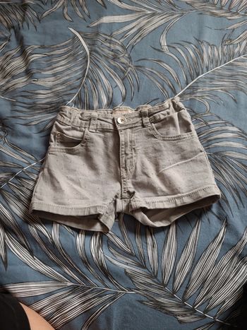 Short jeans gris