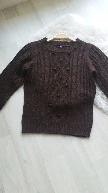 Pull 14 ans couleur marron gemo