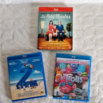 Lot Blu-ray / bluray Le Petit Nicolas Les Trolls Camping 2