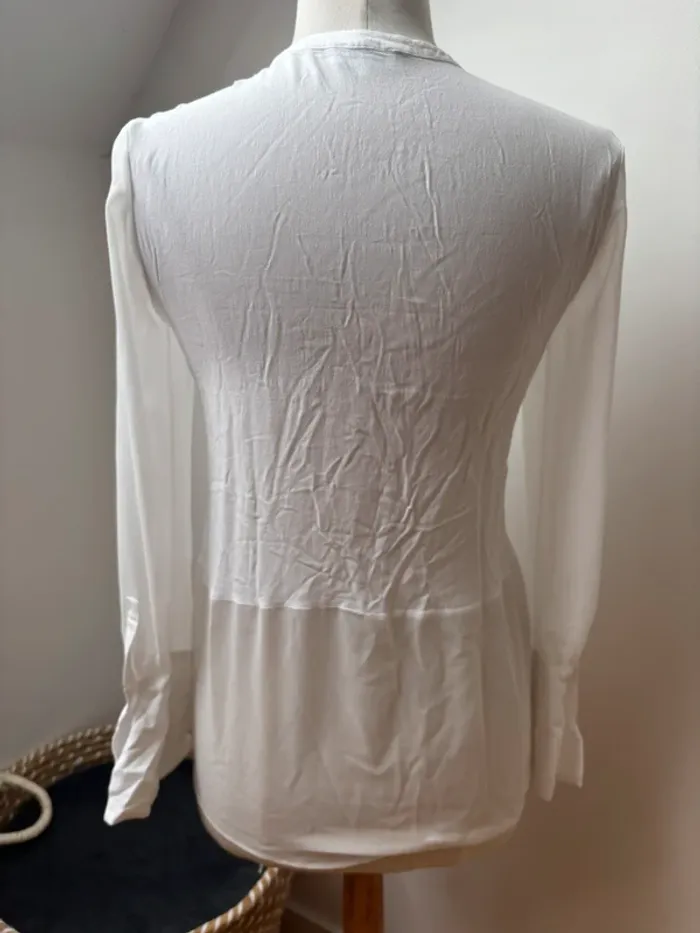 🤍 Blouse blanche Claudie Pierlot – T38 - photo numéro 11