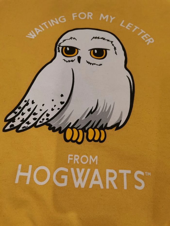 Sweat Harry Potter Edwige jaune 12 ans - photo numéro 3