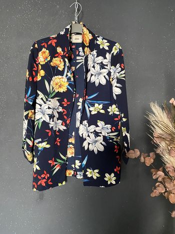 Veste fleurie légère fluide