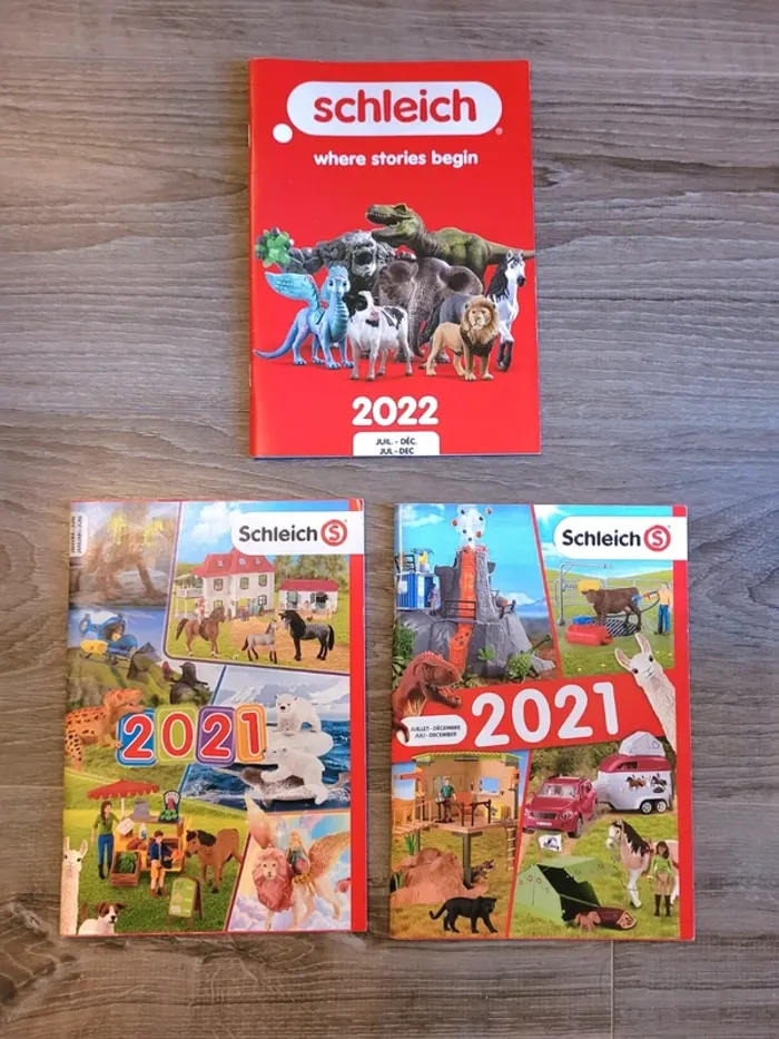 Lot de 3 magazines Schleich