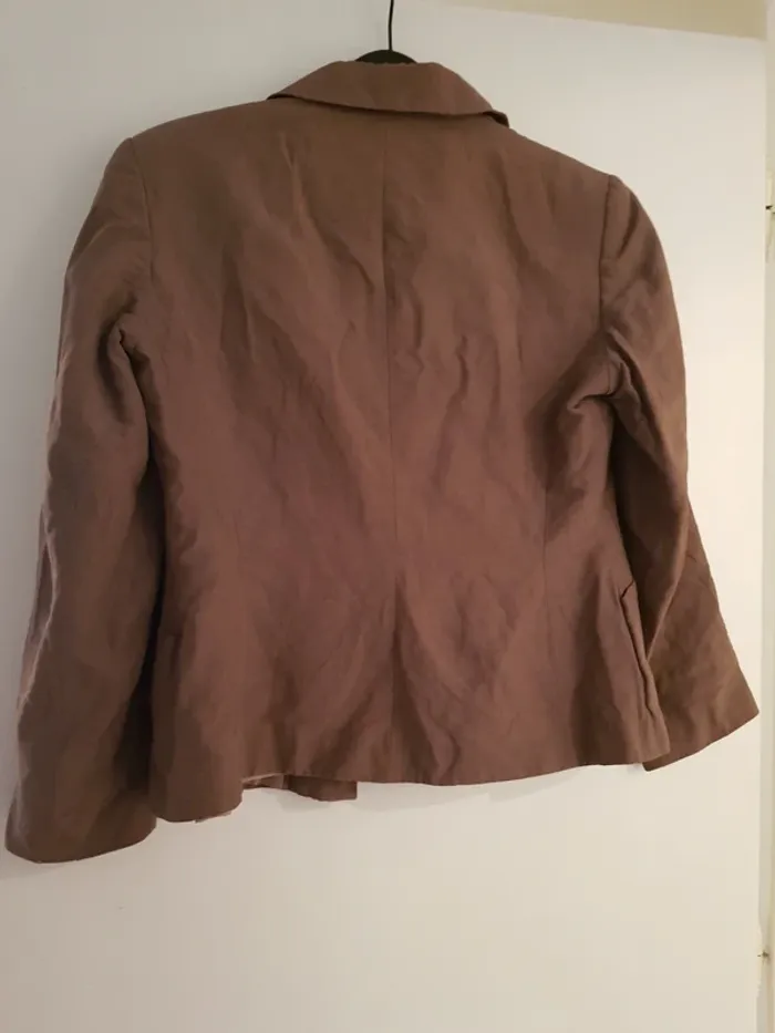 Veste marron Caroll, taille 42 - photo numéro 3