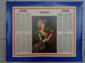 Reproduction Almanach 1940