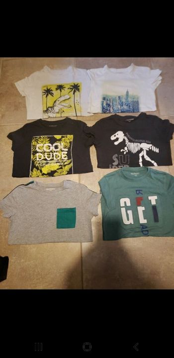 Lot de 6 tee-shirts manches courtes