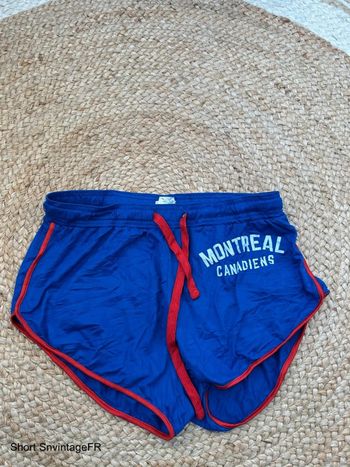 Short Femme NHL Montreal Canadiens Marine & Rouge Taille L | Très Bon État BS879